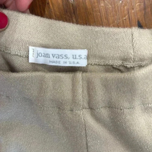 Joan Vass USA tan cream 100% cotton sweater and skirt set size small/medium - Picture 6 of 9